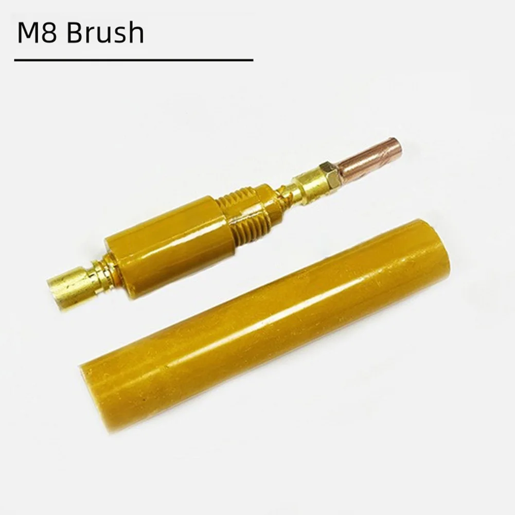 Welding brush handle and M6 M8 M10 weld cleaning brush head set for precise weld seam cleaning heat resistant bakelite 1 piece