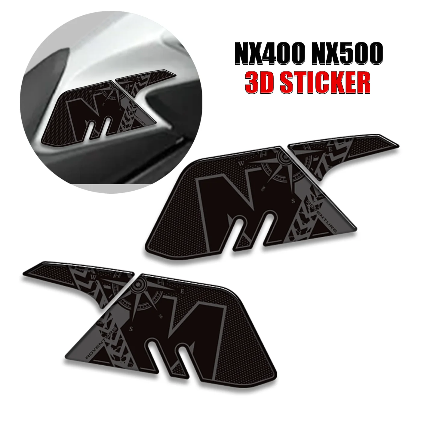 

For Honda NX400 NX500 NX 400 500 Motorcycle Protector Tank Pad Side Grips Gas Fuel Oil Kit Knee Stickers Decals 2024