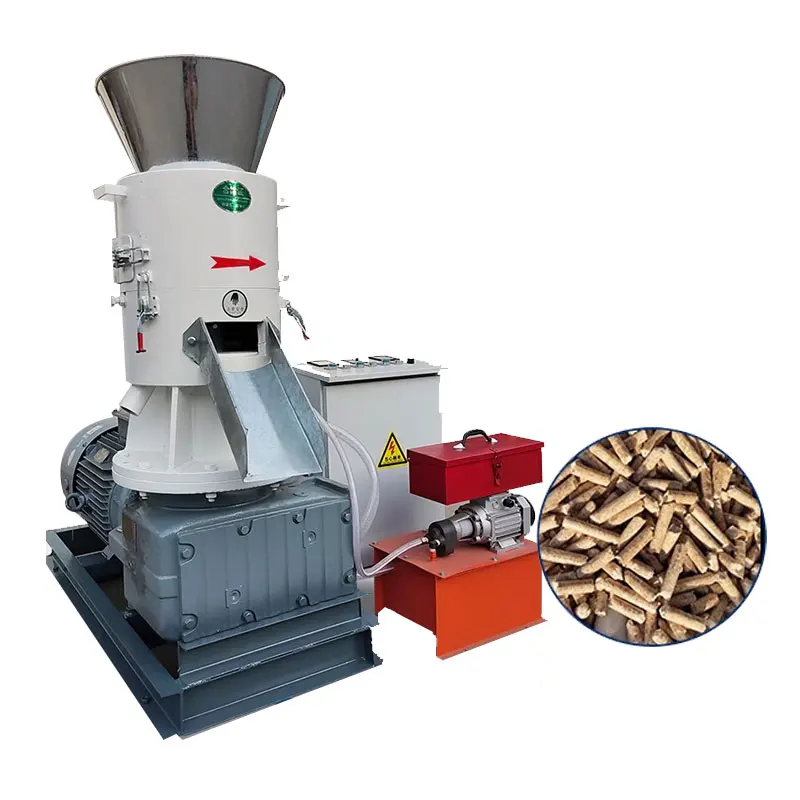 Multifunctional wood chip biomass straw pellet machine Flat mold small wood pellet mill feed processing machine