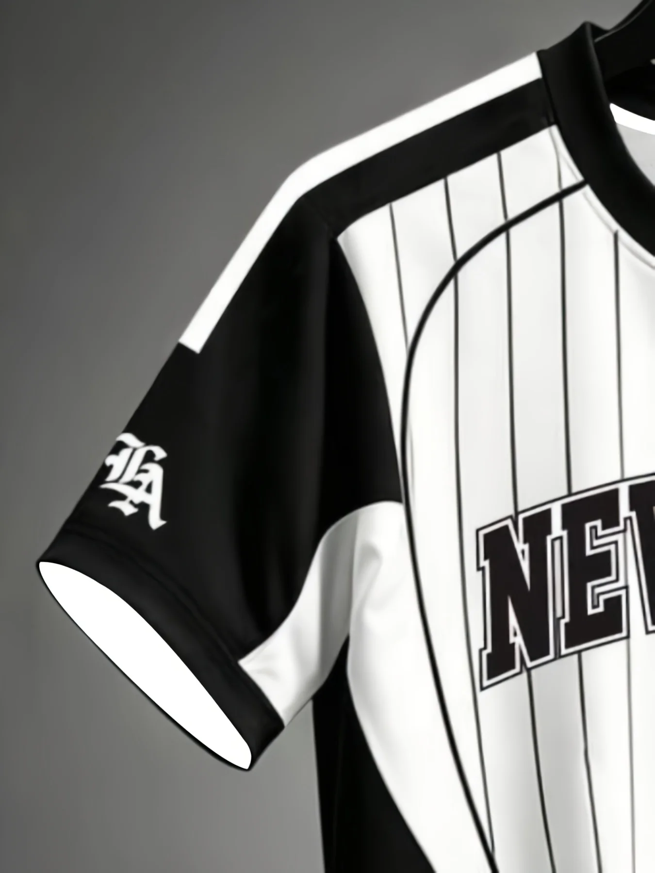 Men Mesh Sports T‑Shirt Letter Print Pinstripe Color Block O‑Neck Short Sleeve Breathable Summer Casual Top image 3