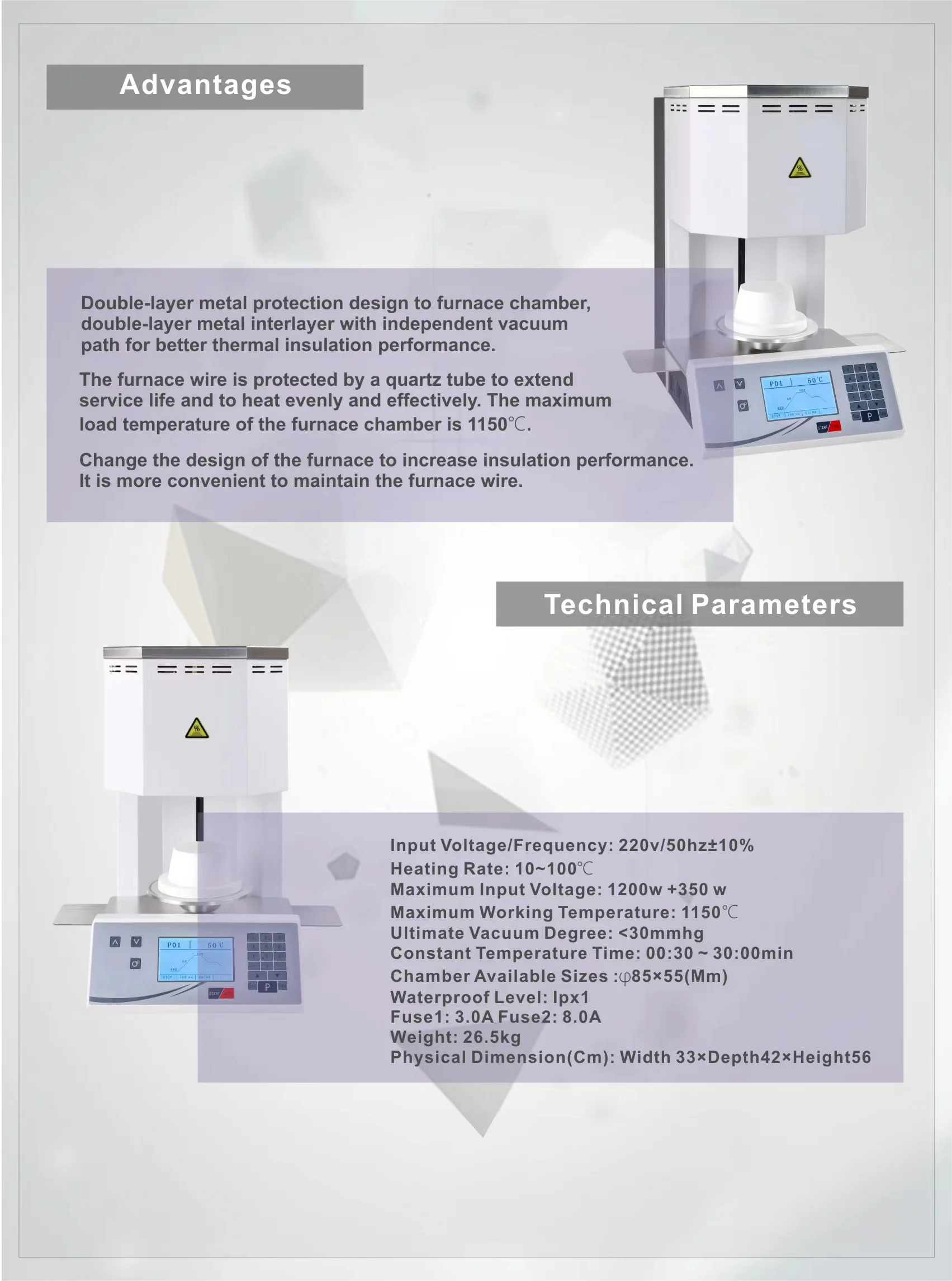 Vicce-horno de porcelana Dental A7 +, equipo de laboratorio Dental, sinterización, Alta Temperatura