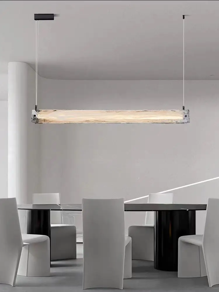 Light Luxury Restaurant Pendant Light Modern Simple Strip Creative Minimalist Living Room Island Terrace Dining Table Bar Light