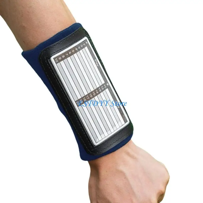 G6DE Football Board Adjustables Wrist Strap for Coaching Double Sided Reusables for Quick Tactically Changes