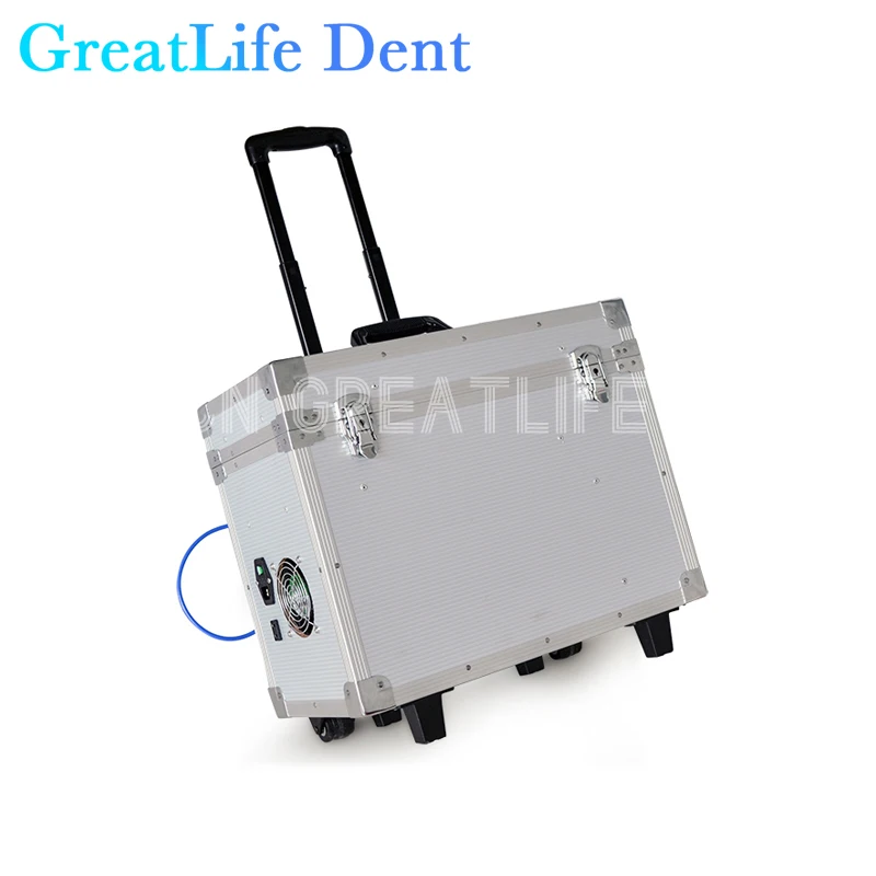 Multi-functional Portable Dental Unit Dental Portable Unit with Air Compressor Ultrasonic Scaler Curing Light Handpiece Tubes