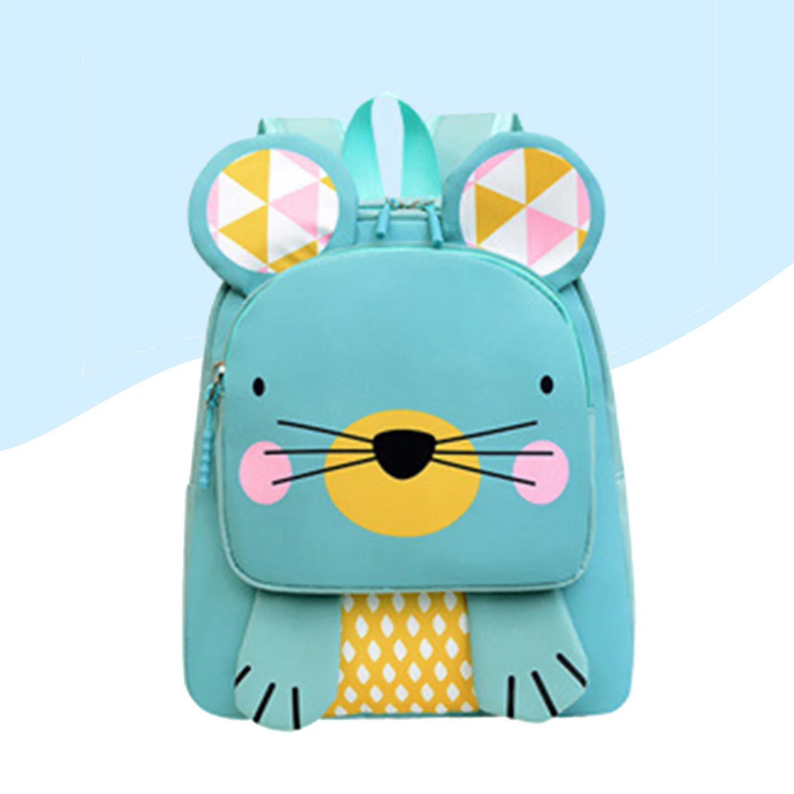 Toddler Preschool Waterproof Backpack Breathable Load-relief Cartoon Animal Pattern Bookbag for Students Bookbag Outdoor Daypack