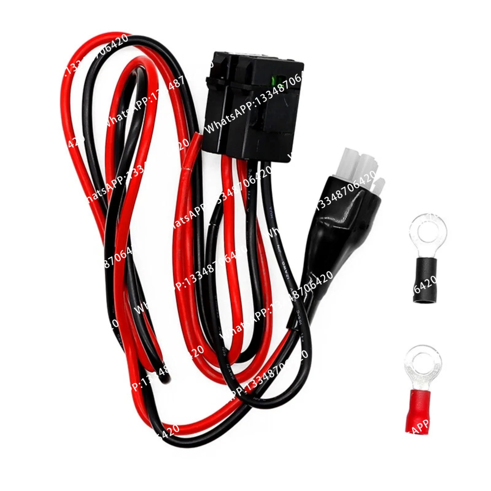 2set 75cm 30A DC Power Supply Cord Cable With Inline Fuse and Terminals For  TS-430s TS-440s TS-570 TS-870 TS-850s Radio