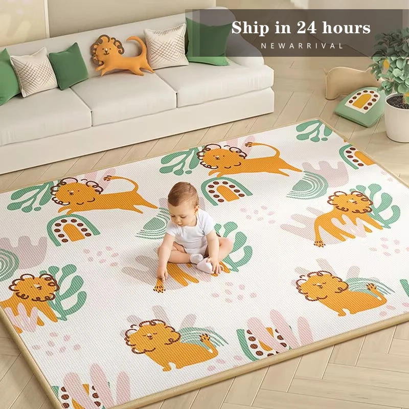 XPE Environmentally Friendly Thick 1cm Baby Crawling Play Mats Folding Mat Carpet Play Mat for Children's Safety Mat Rug Playmat