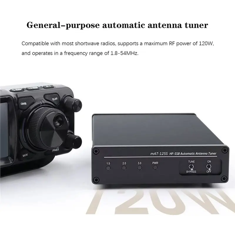 24-hour delivery Antenna Tuner MAT-125S Compact Universal Automatic Antenna Tuner For Radio Use