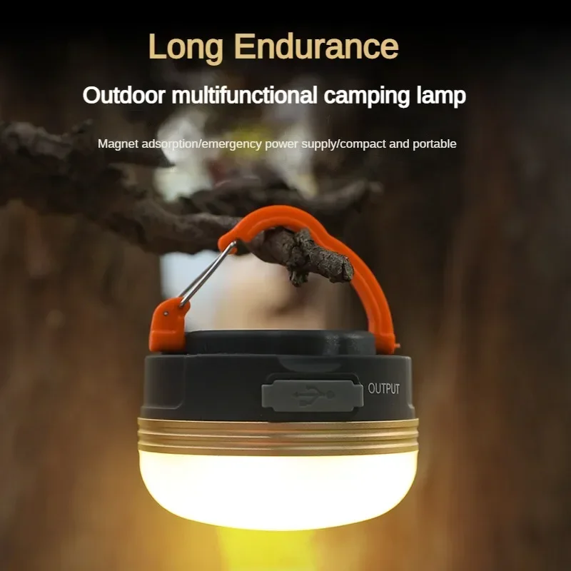 

Mini Portable Camping Lantern Tent Ambient Light 3 Mode Adjustable 1800 mAh USB Rechargeable Portable Waterproof Emergency Lamp