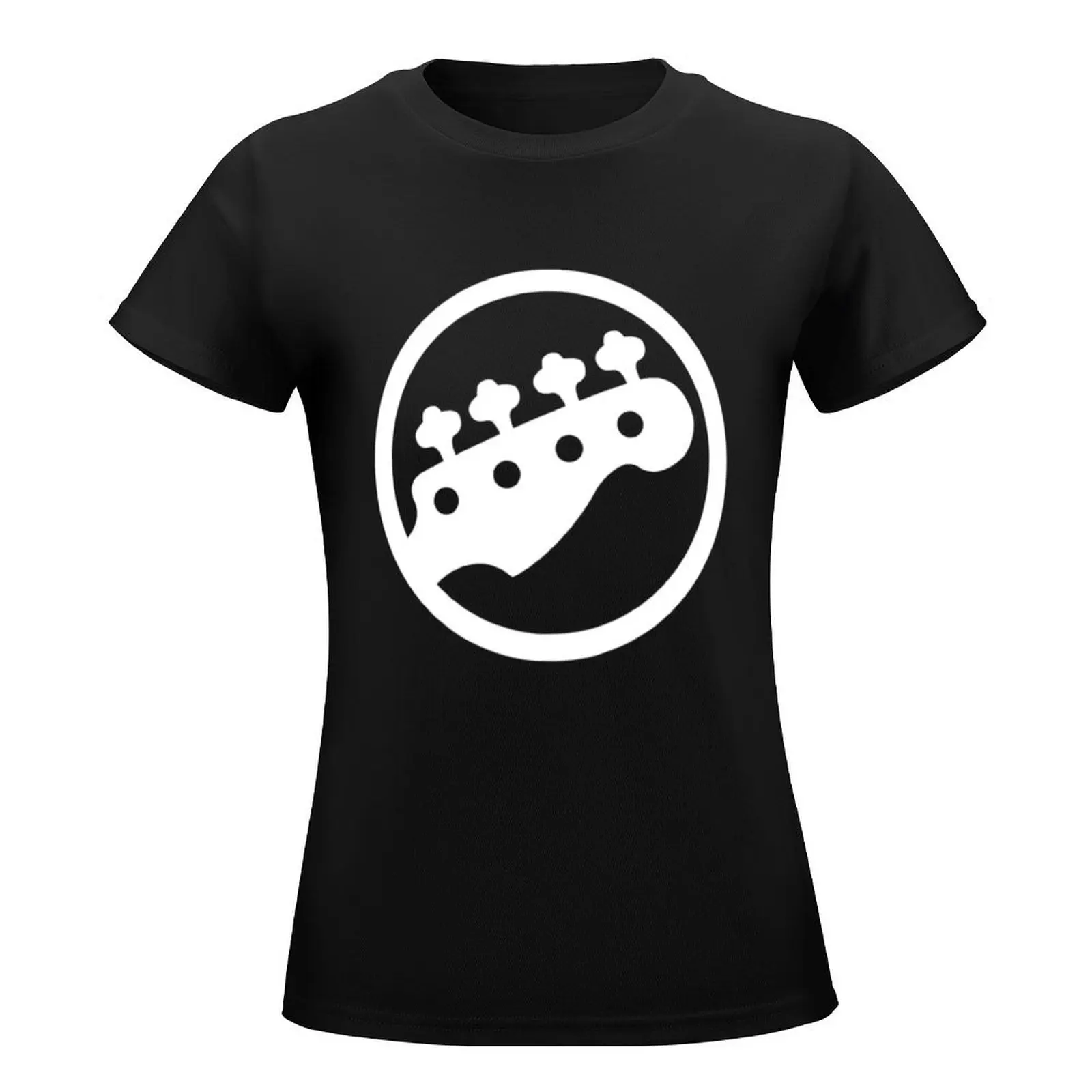 Rock Band Bass Guitar T-Shirt customs female womans clothing