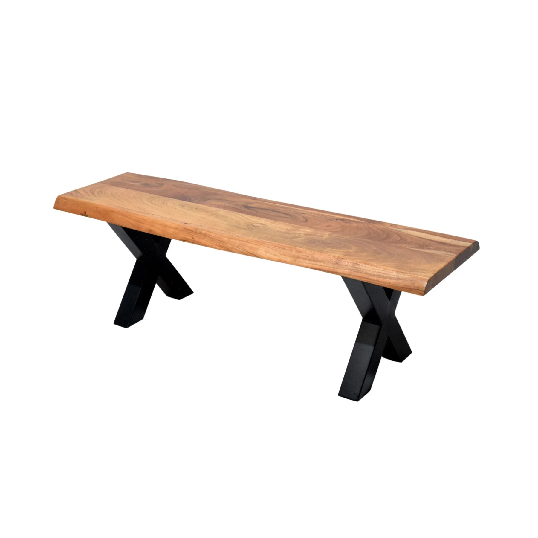 

Vintage Industrial Furniture Iron Base And Wooden Seat Patio Benches Outdoor Furniture Garden Bench At Wholesale Price