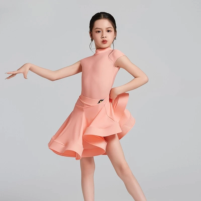 Nuevos estilos populares de uniformes de competición profesionales para niños, uniformes de actuación en escenario para niñas, disfraz de actuación