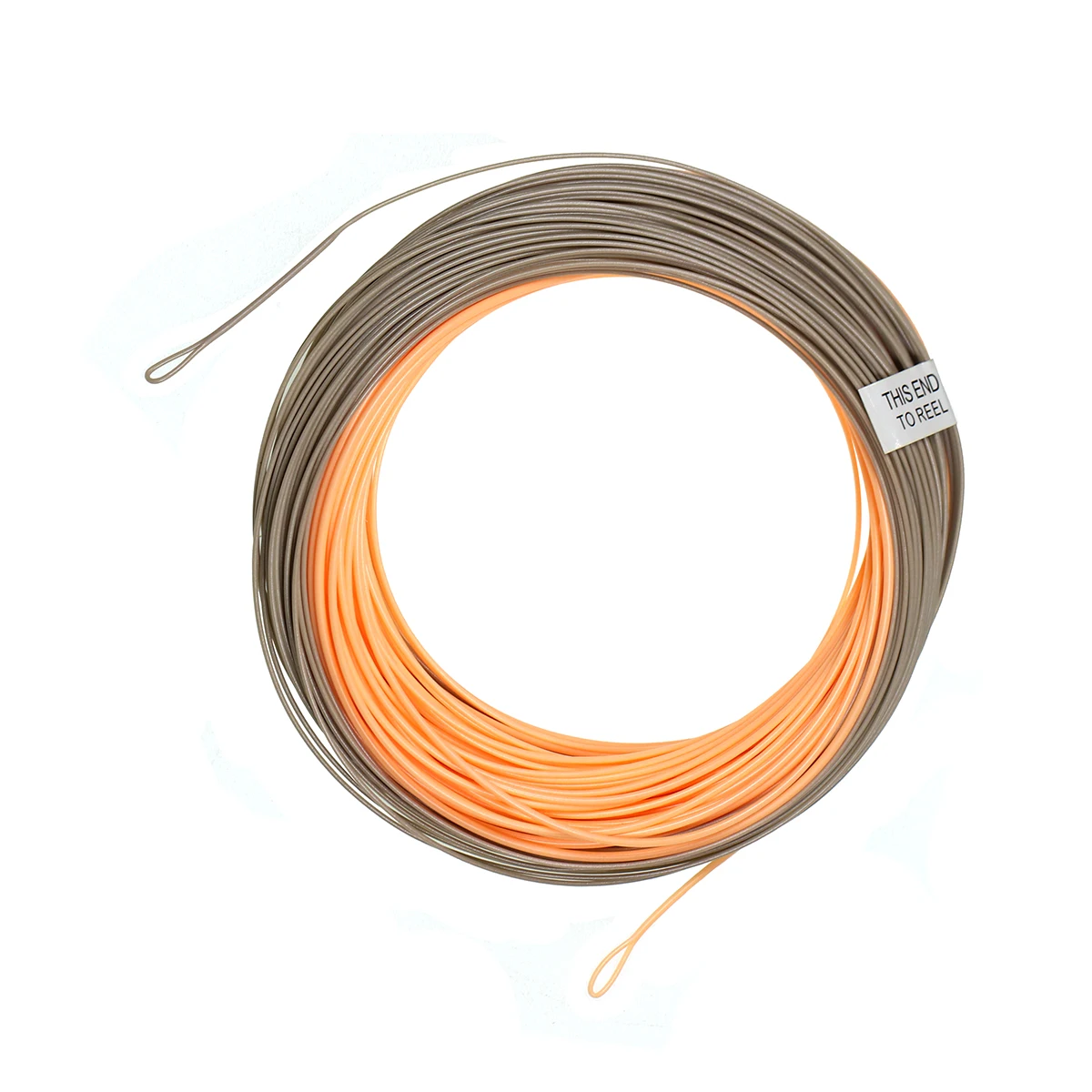 1 opakowanie żyłki wędkarskiej Spey Fly z jedną ręką WF3F-8F 90 stóp z 2 spawanymi pętlami Żyłka wędkarska Peach/Camo Fly Line
