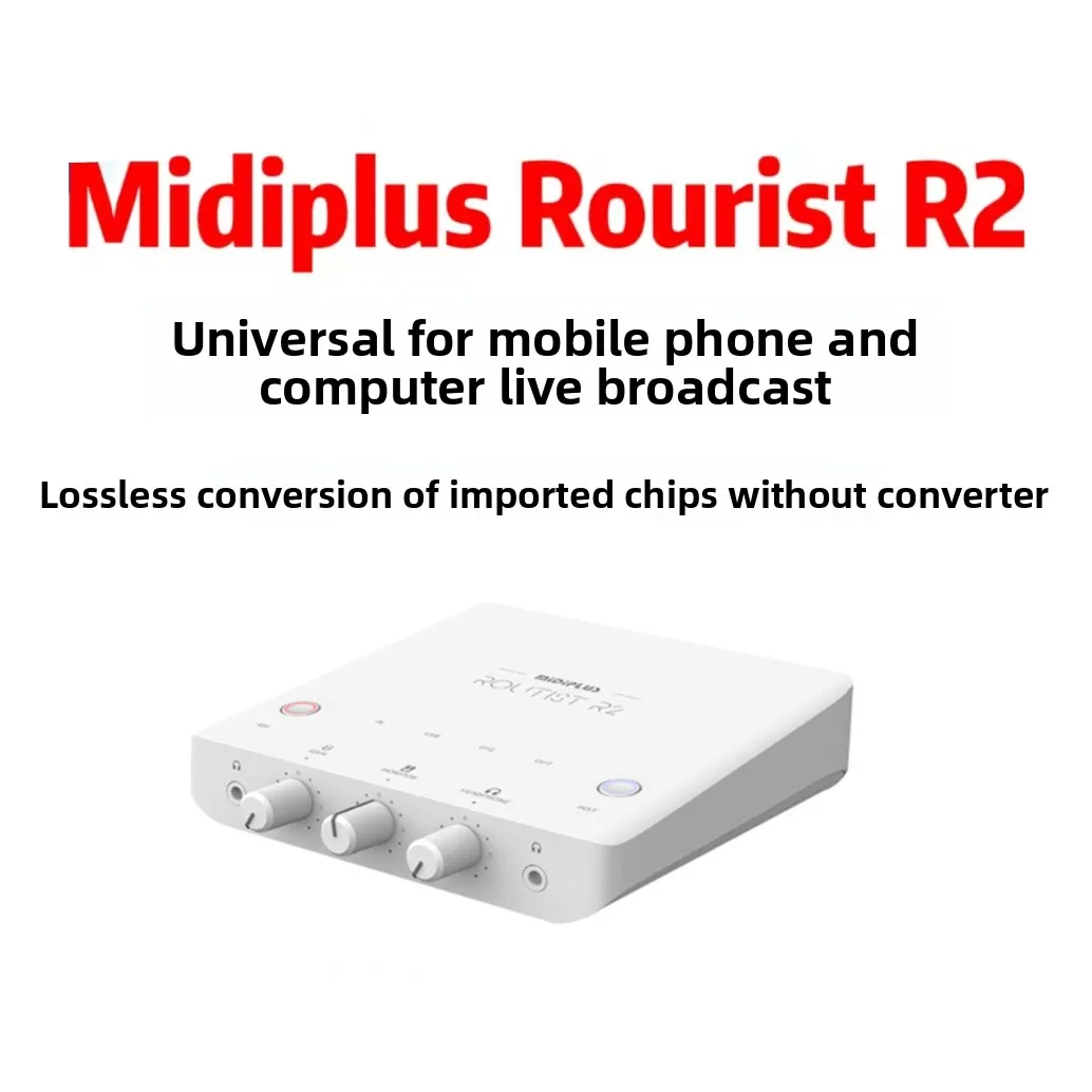 External USB Mobile Phone Bassoon Sound Card Desktop Laptop Live Streaming Recording Condenser Microphone