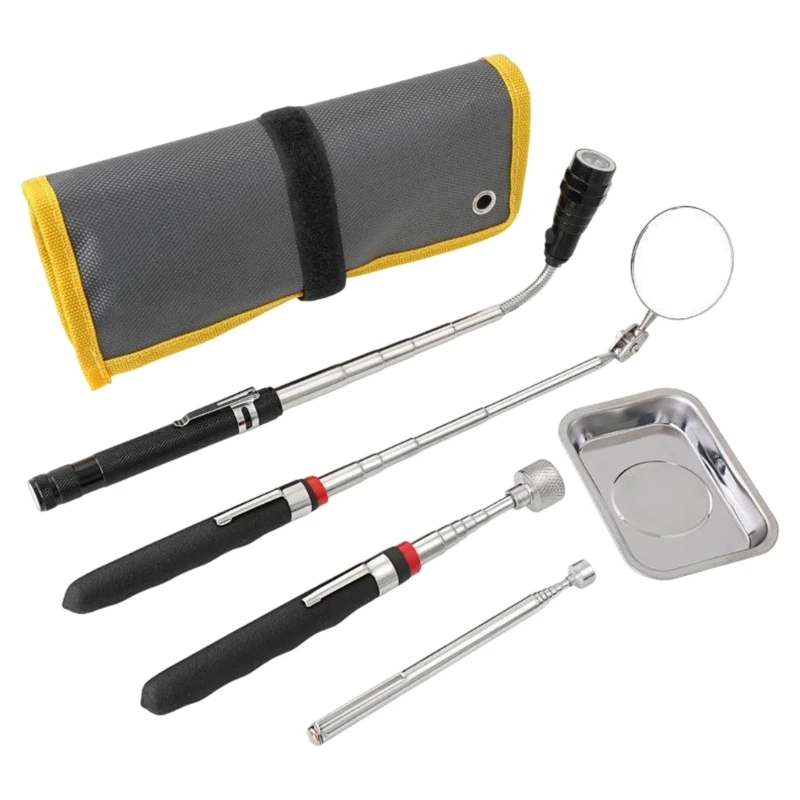 5Piece Pickup Tool for Easy Retrieval of Metal Parts in Workshops