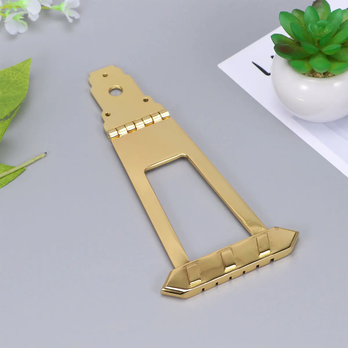 

6 String Jazz Guitar Bridge Hollow Body Tailpiece Silver Archtop Parts Metal Durable Screw Easy Install Guitar Accessories