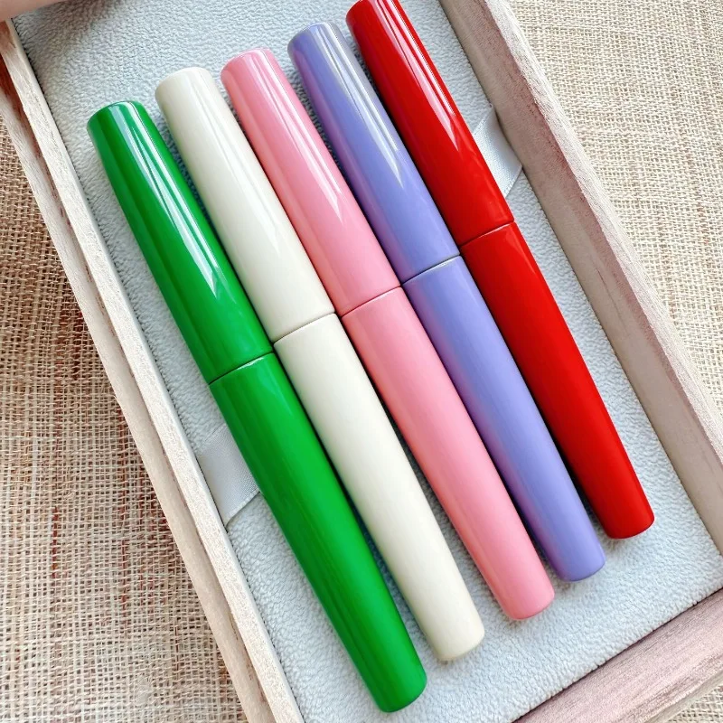 Cheap Sale BALAOYE multicolored Hard Rubber Fountain Pen,Large Handmade BOCK F 0.5F Tip Long Knife 2.5/3.0mm stationery Gifts