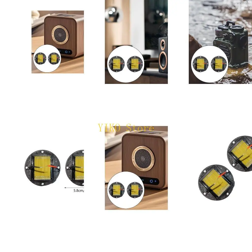 

K32C 2PCS Super Belt Type Tweeters with Wide Frequency Response Enhancing Auditory