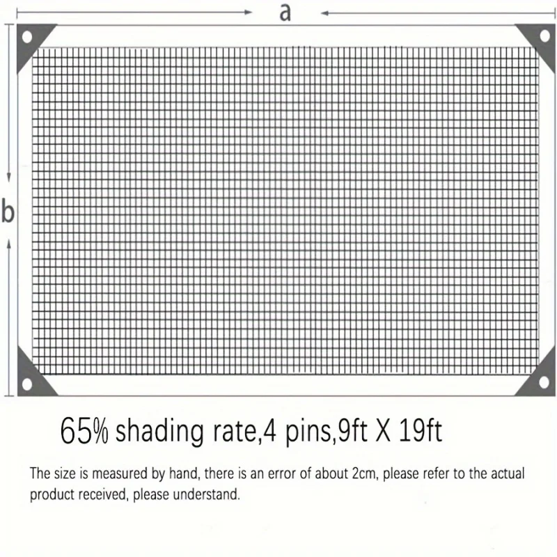 1 pz, tasso di ombra del 60% coltiva verdure fresche e protegge le piante con la nostra rete parasole da giardino durevole-6 x9ft, 9 x19ft, 12 x26ft