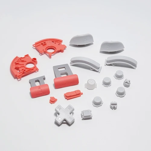 Imagen 2 del producto Juego completo de botones de carcasa para Switch Lite HDH-001, Kit amarillo, turquesa, Coral, azul, gris, piezas de repuesto para consola de juegos NS Lite