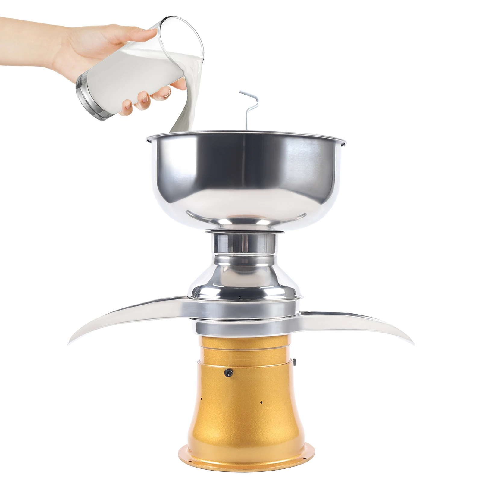 

Electric Milk Centrifuge Separator 50L/h, Milk Cream Separator Machine for Skim Milk & Cream Processing, Efficient Dairy Tool