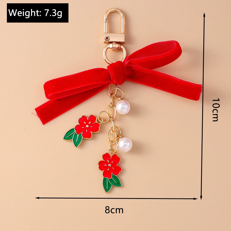 Modischer Bunter Blumen-Schlüsselanhänger für Autoschlüssel, Souvenir-Geschenke für Frauen und Männer, Handtaschen-Anhänger, Schlüsselringe, DIY-Schmuckzubehör – Detail 4