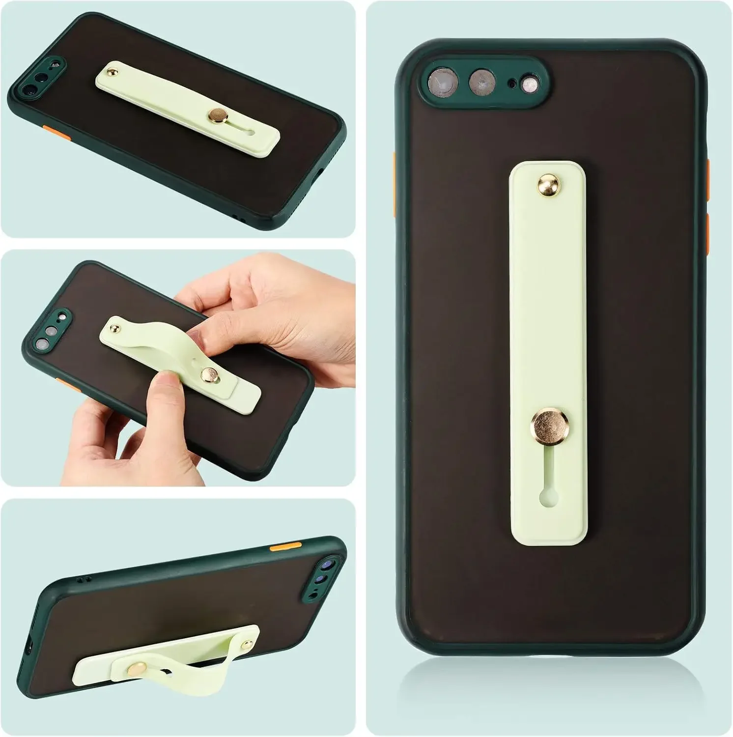 15 Pieces Phone   Telescopic Finger Loop Assorted Colors Phone Finger  Holder Silicone Stretch  Stand for Most Mobile Phones and