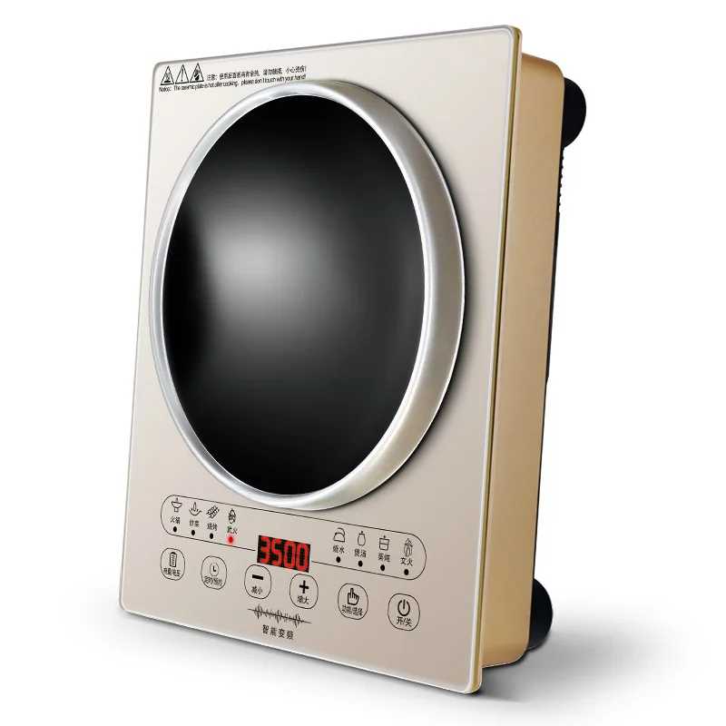 3500W Commerciële Inductiekookplaat Desktop Ingebed Inductiekookplaat High Power Inductiekookplaat Hoge Vuurkracht Echt Concave