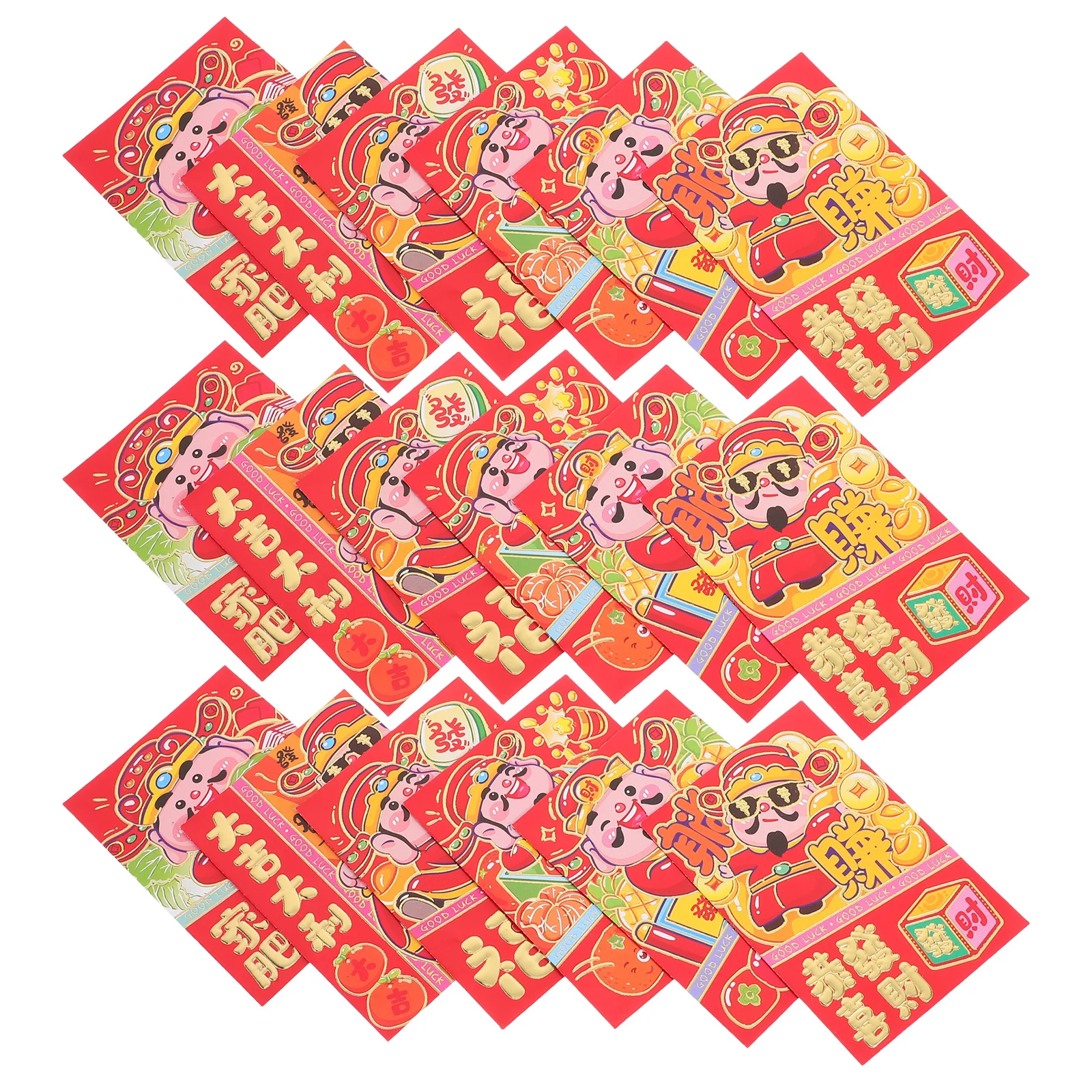 

36Pcs Snake Year Red Envelopes Cartoon Design Lucky Money Envelopes Chinese New Year Spring Festival Packet Cash Envelope