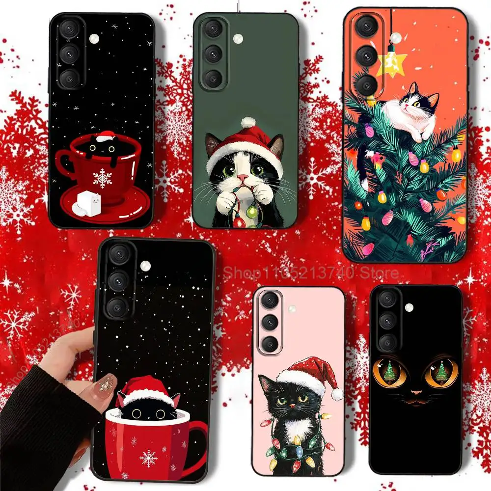 

C-Christmas-S C-Cat Phone Case For Samsung S22,S24,S25,S23,S20,S30,S21,Ultra,Plus,5G,Fe,Lite shockproof durable Cover
