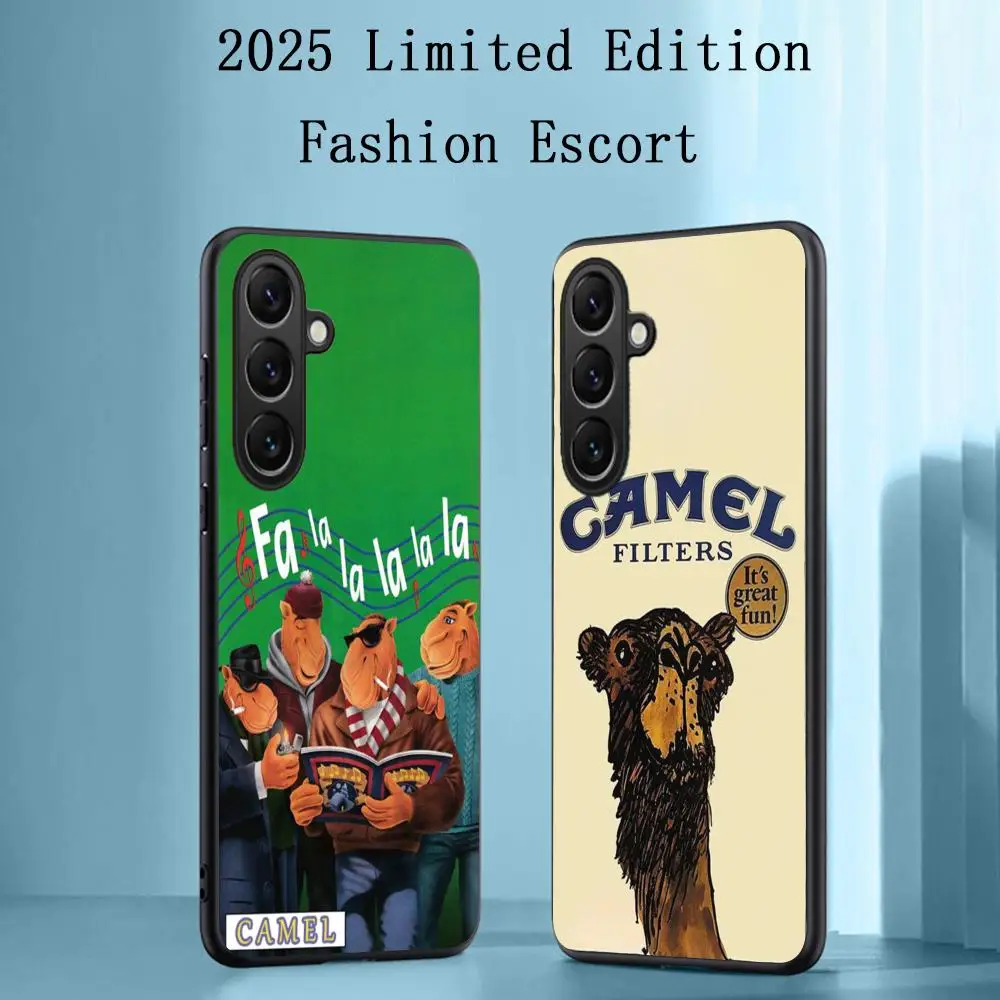 Ca-mel classic outdoor logo design Phone Case For Samsung Galaxy S26 S25 S24 S23 S22 S21 Plus Ultra Note20 Soft Black