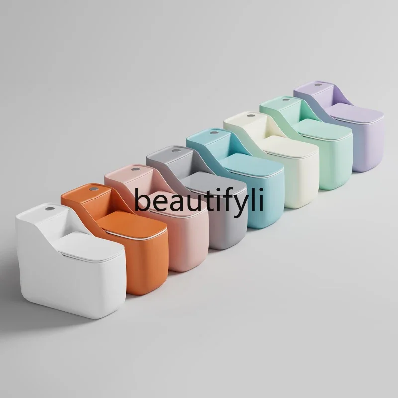 Hot sales French retro green color toilet household high impulse ordinary kick flush silent toilet
