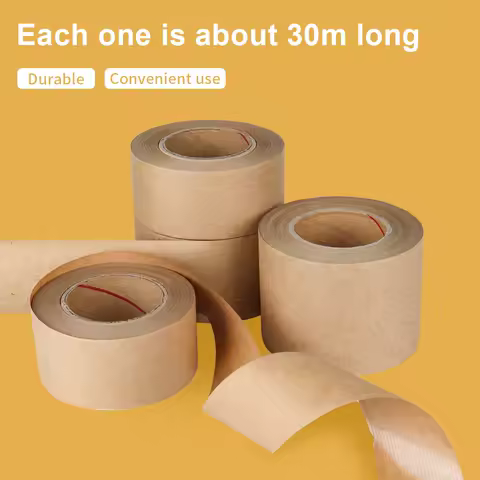 Wet Water Kraft Paper Tape Can Be Used For Writing Silent Sealing Box Fixing Photo Frame Painting Paper Handmade Model Foreign