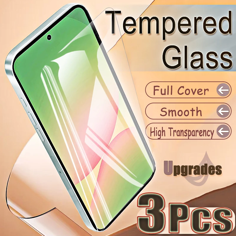 Upgrade 3-teiliger Fingerabdruck-Entsperrschutz 9H Gehärtetes Glas für Samsung Galaxy A56 5G A 56 Anti-Explosions-HD-Displayschutzfolie