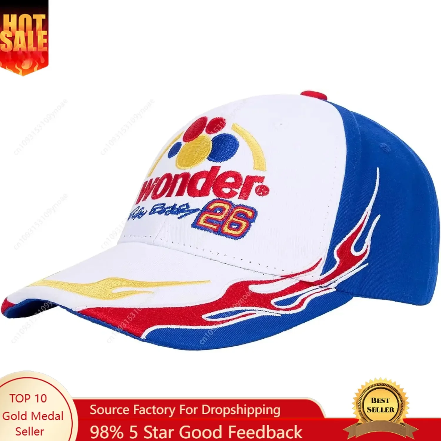 

Talladega Nights Hat Ricky Bobby Baseball Cap Adjustable Embroidery Nascar Racing Hats Trucker Caps for Adult Headwear