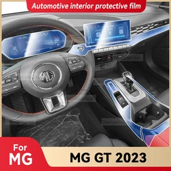 For MG GT 2023 Car Interior Center Console Transparent TPU Protective Film Anti-scratch Repair Film Refit Accessories
