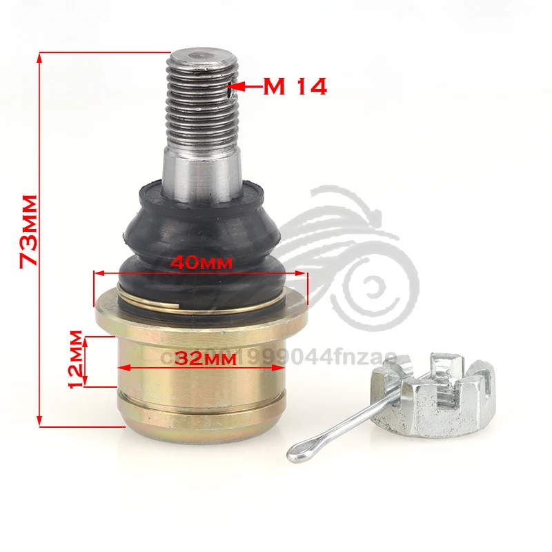 

M14 32X12mm Ball joint Kit Fit For Chinese ATV UTV Go Kart Buggy Quad Bike Parts