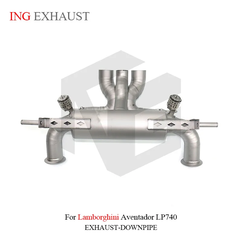 ING New Style Titanium Sandblasting Valve Catback for Lamborghini Aventador Aventador LP740  Muffler Accessories Exhaust System