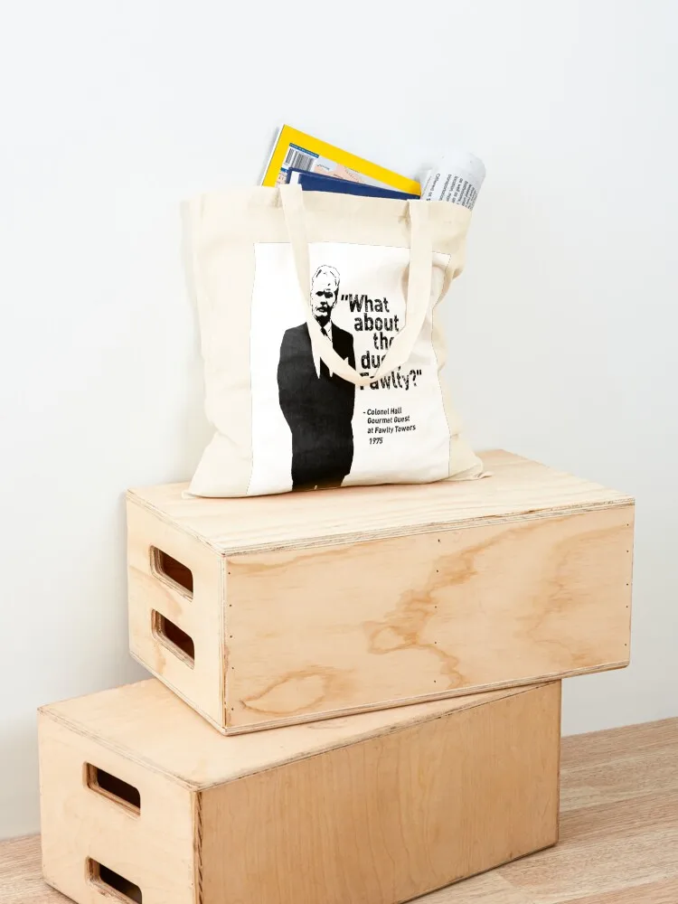 Fawlty Towers - What about the duck, Fawlty? Funny quote Tote Bag shopper bag woman Women's shopping bag