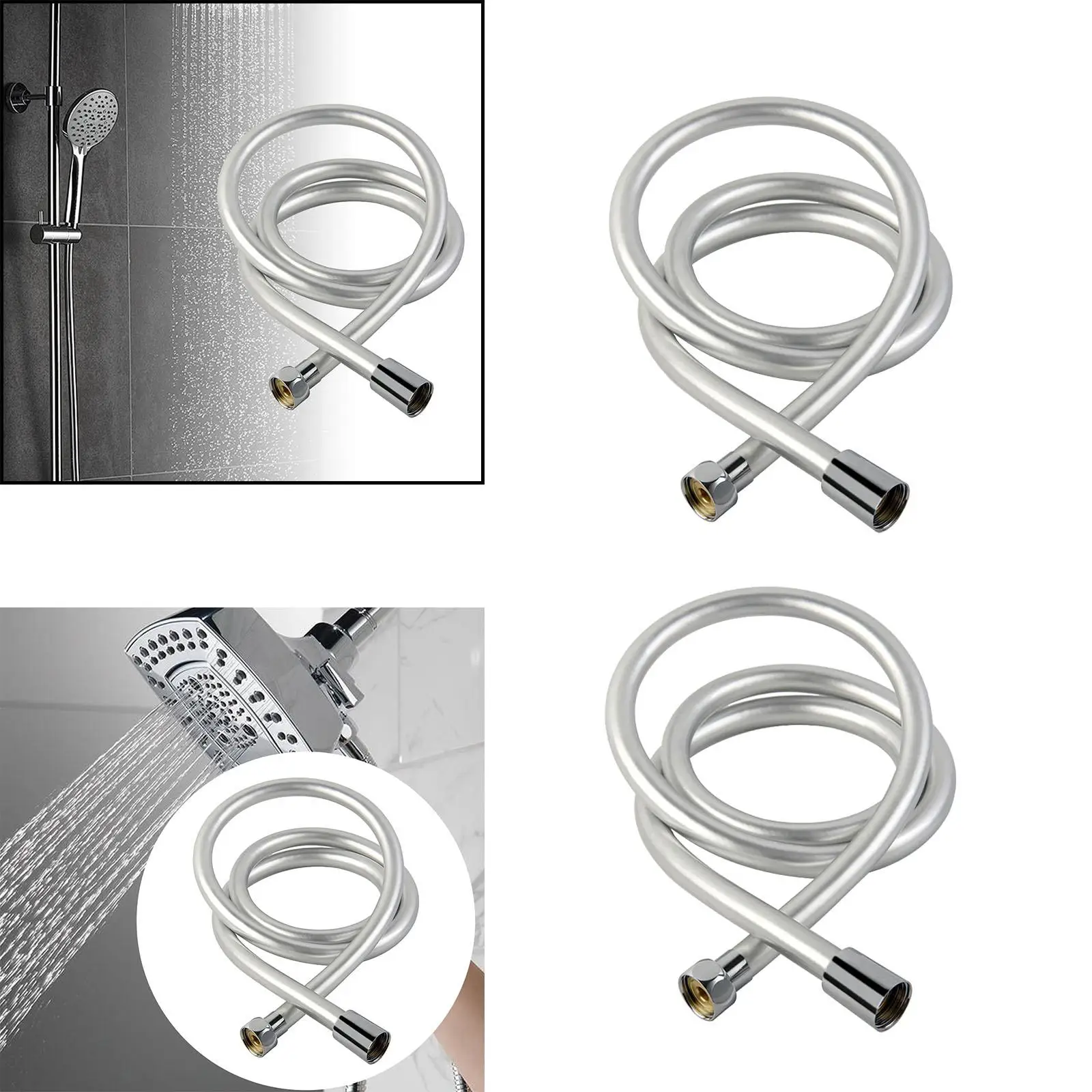 Tubo doccia in PVC Anti avvolgimento soffione doccia portatile tubo doccia spruzzatore tubo dell'acqua per appartamento dormitorio Hotel fattoria Pet Bathing