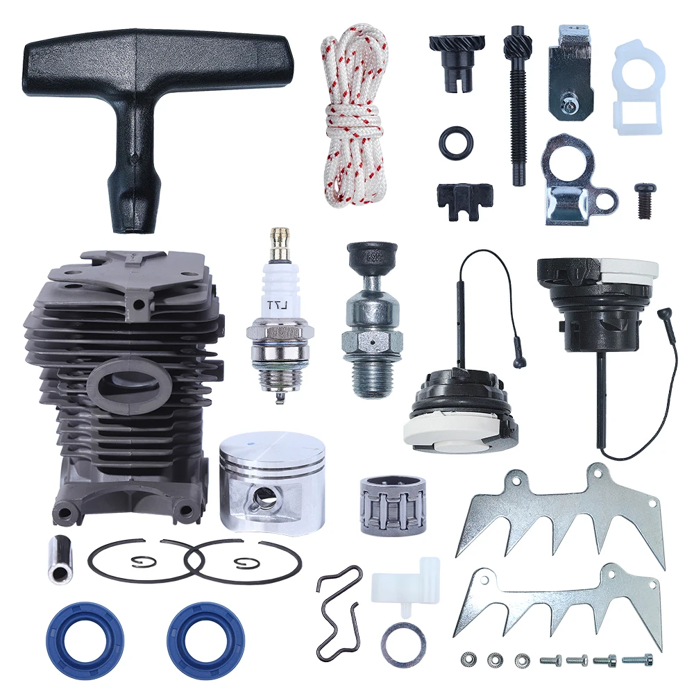 46 มม.กระบอกสูบลูกสูบ Felling Dog Bucking Spike Adjuster Kit สําหรับ Stihl MS280 MS270 MS 270 280 ลูกโซ่แก๊ส Cap Starter Pawl ชุด