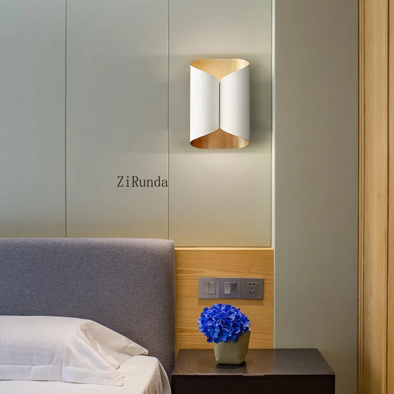 *مصباح حائط ما بعد الحداثة، مصباح غرفة النوم بجانب السرير لغرفة المعيشة، غرفة طعام للدراسة بجوار الأريكة، مصابيح فاخرة خفيفة #5