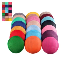 15CM Circle Fascinator Base Imitation Linen Hat Millinery Form Cocktail Derby Church Wedding Hat DIY Craft Accessories 6Pcs/Lot