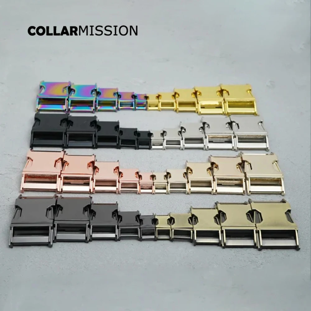 100pcs/lot Good quality side release buckle DIY dog collar accessory durable security lock retailing 20mm webbing 8 kinds