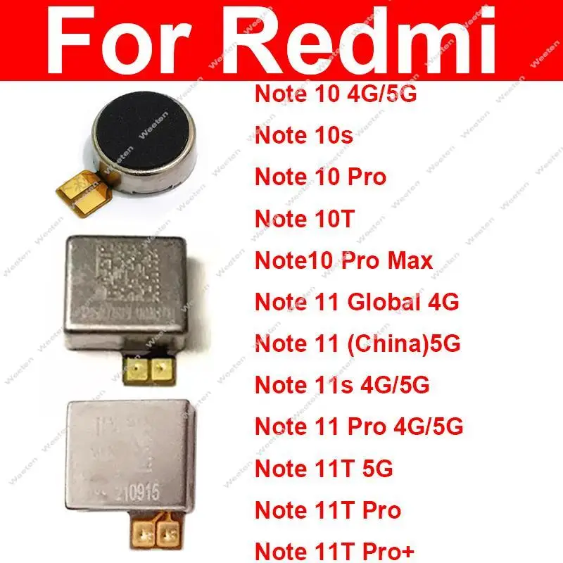 Motor Vibrator Module For Xiaomi Redmi Note 10 11 Pro Max Note 10S 11S 10T 11T Pro+ Plus 4G 5G Vibration Replacement