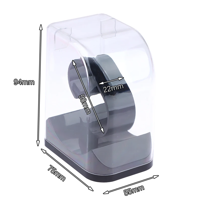 Innovative And Convenient Transparent Smart Watch Protective Display Box Plastic Storage Holder 55*75*94MM