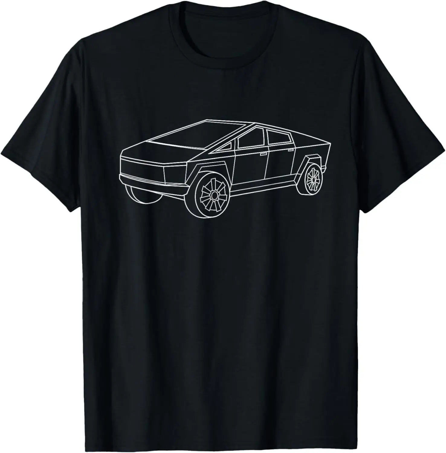 CyberTrucks Line Art Futuristic Truck Cyber Design EV Fan T-Shirt Hoodie