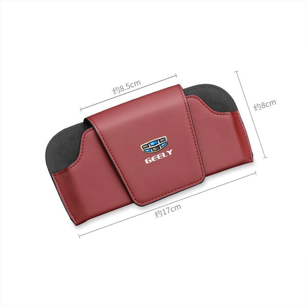 For Geely Monjaro Xingyue L /boyue L COOLRAY Leather Car mounted glasses case glasses clip storage modification Accessories