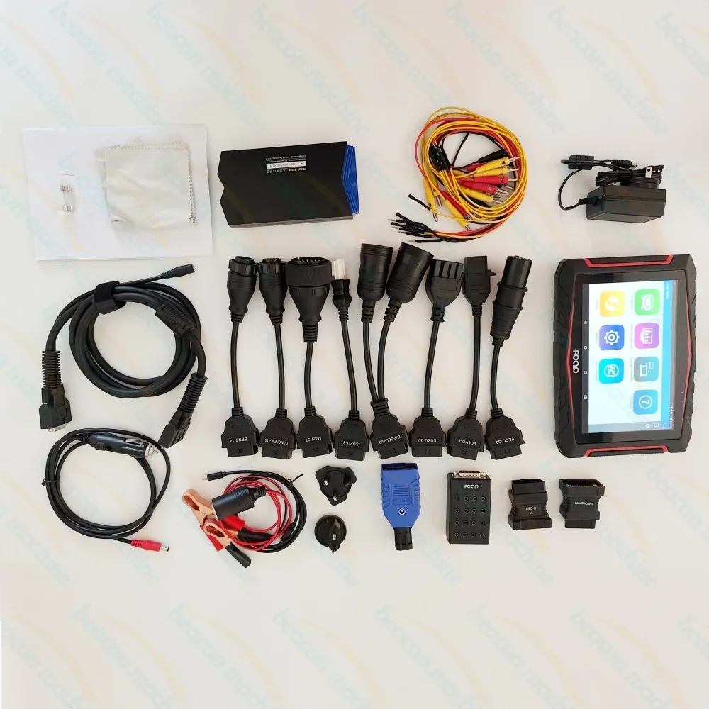Car F508D Heavy Duty Diagnostic Tool OBD2 Scanner ABS Transmission DPF ECU Full System for Del Truck