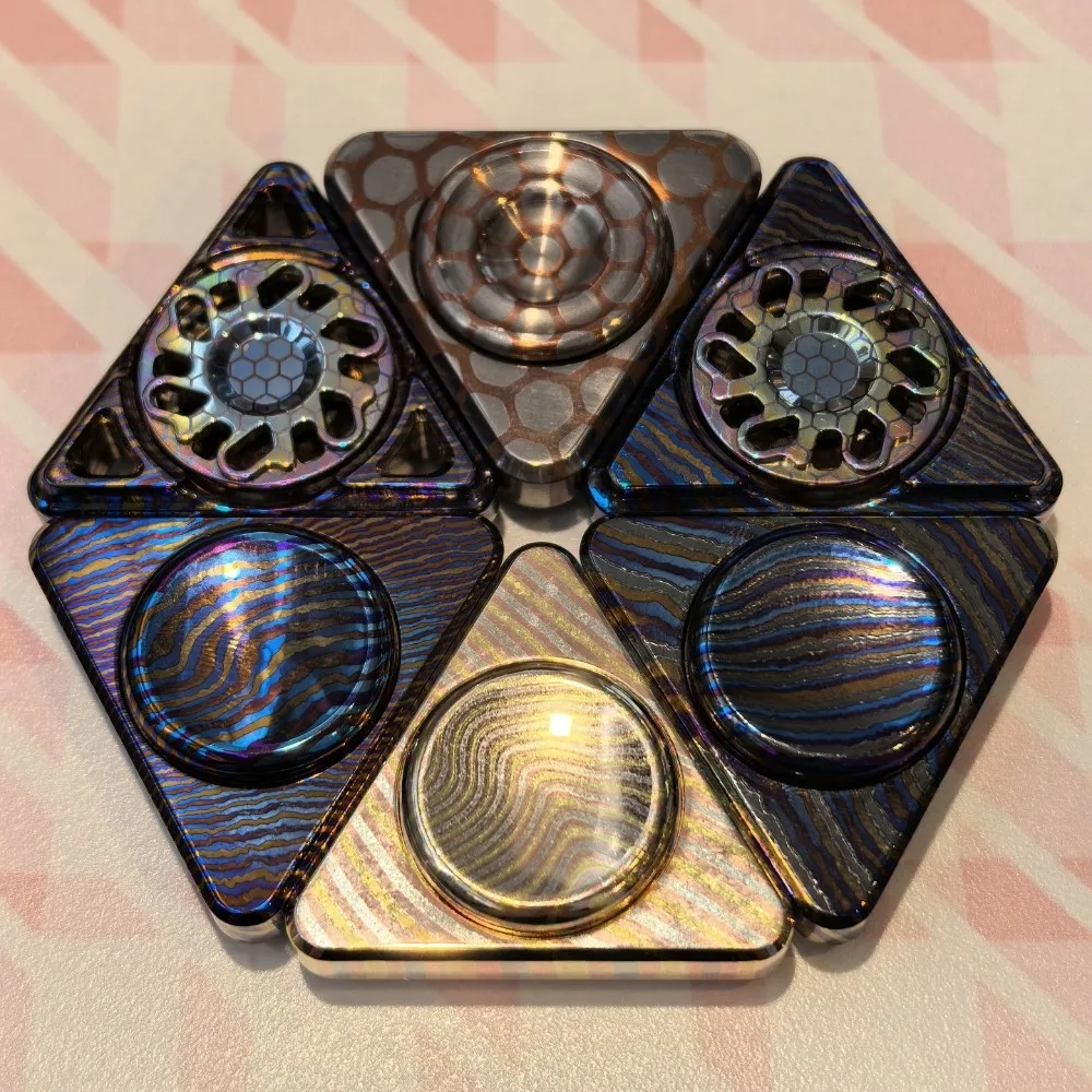 FZEDC فيدجيت سبينر لعبة تخفيف التوتر ثلاث شفرات فيدجيت سبينر ألعاب تململ معدنية للبالغين